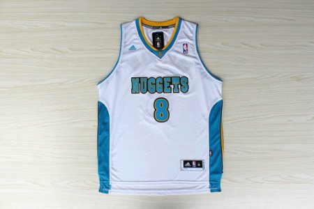 Maillot De Basket Denver Nuggets Danilo Gallinari 8 New Fans Edition Retro Blanc